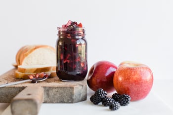 apple blackberry jam-5